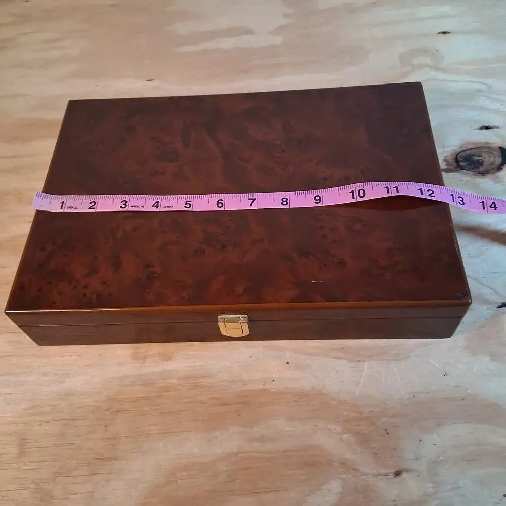 Silkenty Wooden Jewelry Box Organizer 24 Compartment Box Wooden Jewelry Box